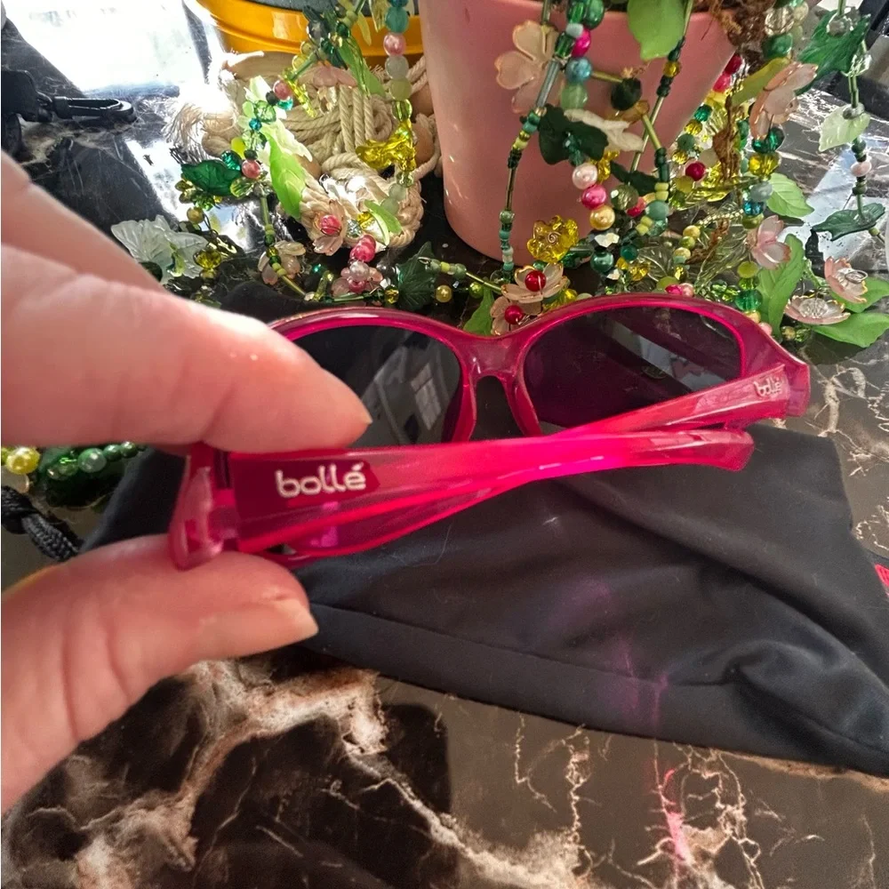 NIB Bolle Sunglasses Kid's Awena Crystal Rose